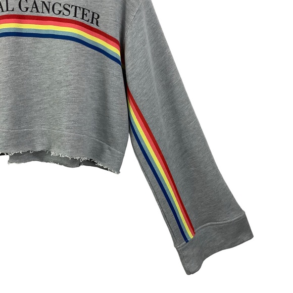 SPIRITUAL GANGSTER Rainbow Dancing The Night Away Hoodie Sweatshirt Grey Med A38 - Picture 5 of 12